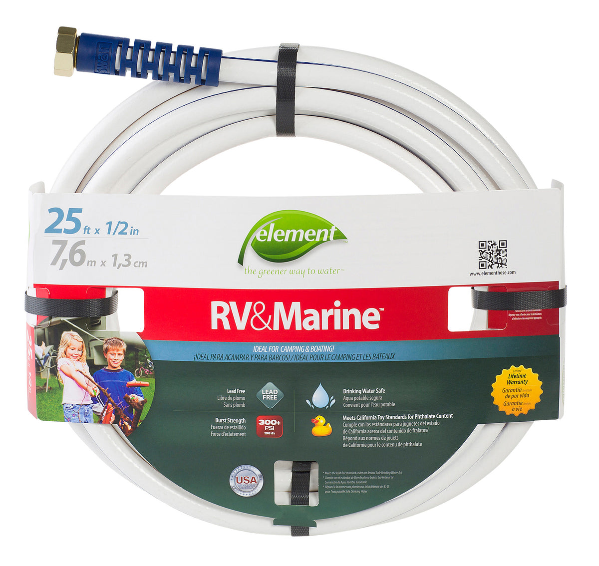 Marine/RV Hose,1/2"x25'