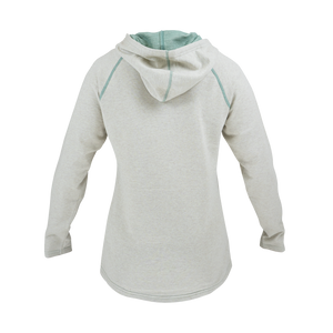 FPJ01061 - 21577 Noble Outfitters Tug-Free Pullover 107 Oatmeal Heather_ Pale Jade - Back