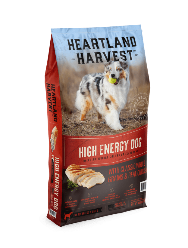 High Energy Dog Dry Food with Classic Whole Grains & Real Chicken