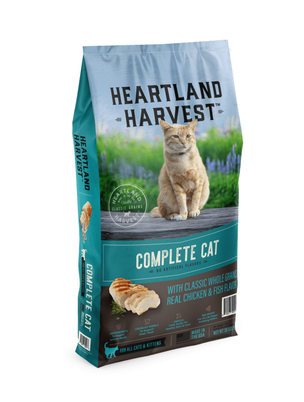 Complete Cat Dry Food with Classic Whole Grains, Real Chicken & Fish Flavor