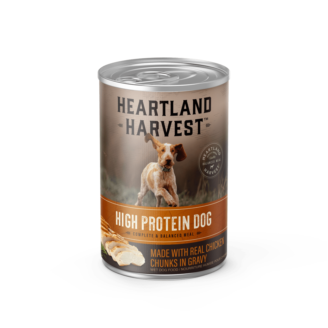 High Protein Wet Dog Food with Real Chicken Chunks in Gravy