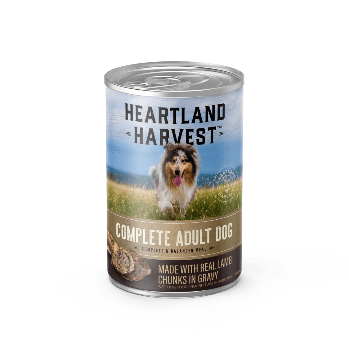 Complete Adult Wet Dog Food with Real Lamb Chunks in Gravy
