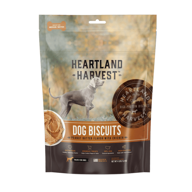 Peanut Butter Flavor Medium Dog Biscuits