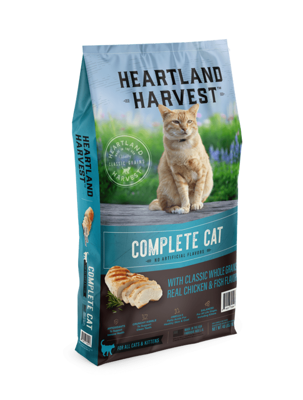 Complete Cat Dry Food with Classic Whole Grains, Real Chicken & Fish Flavor