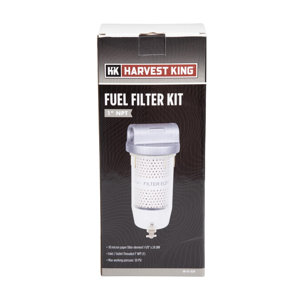 Harvest King 1" NPT Fuel Filter Kit in retail box