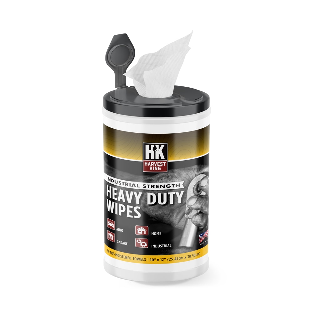 Harvest King Industrial Strength Heavy Duty Wipes 90 count canister