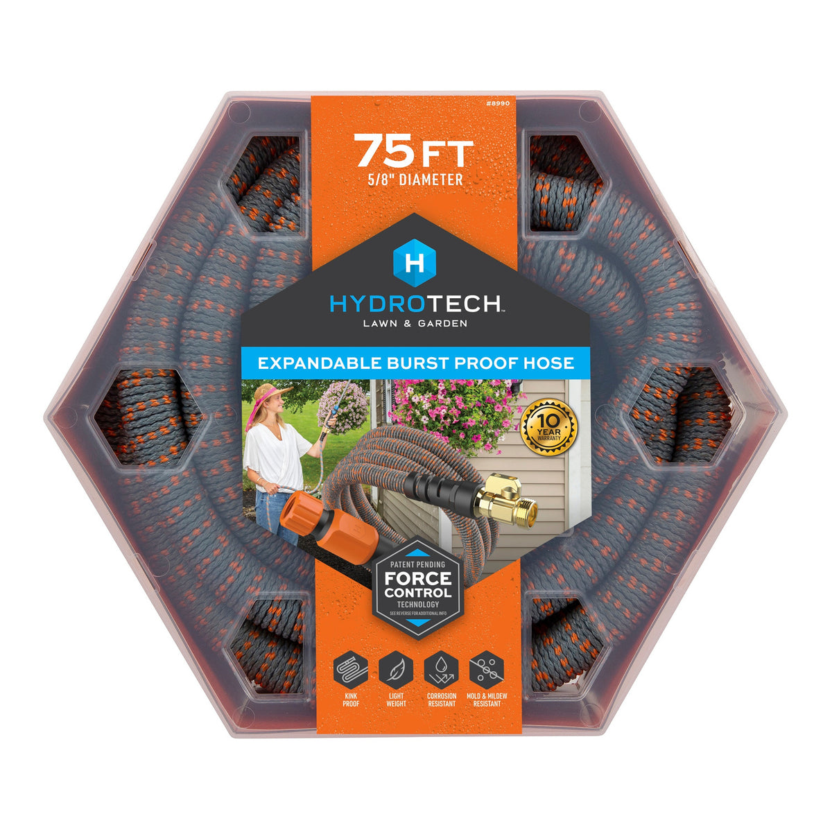 Garden Hose,5/8"x 75',Ebph