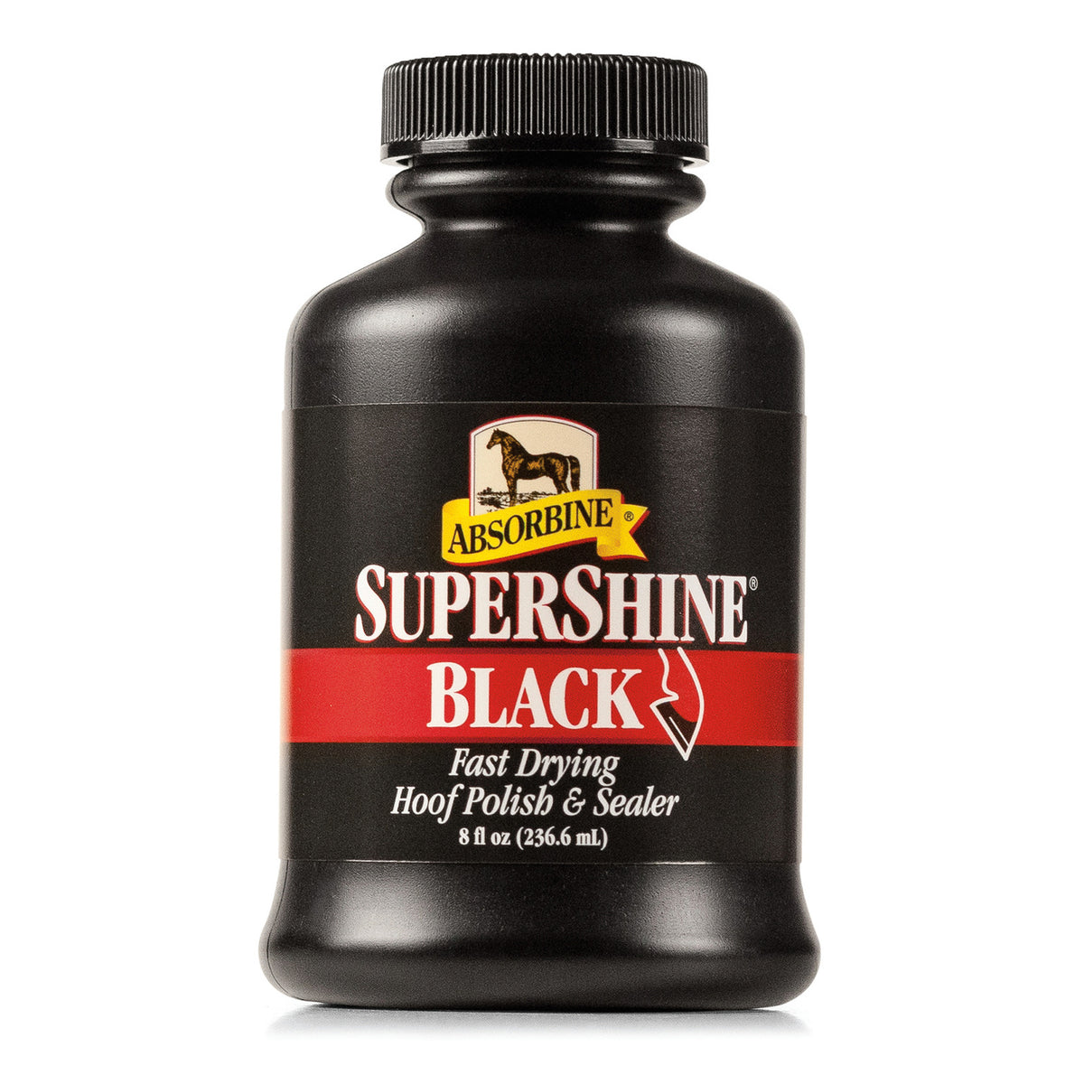 SuperShine®Hoof Polish&Sealer Black 8oz w/Brush