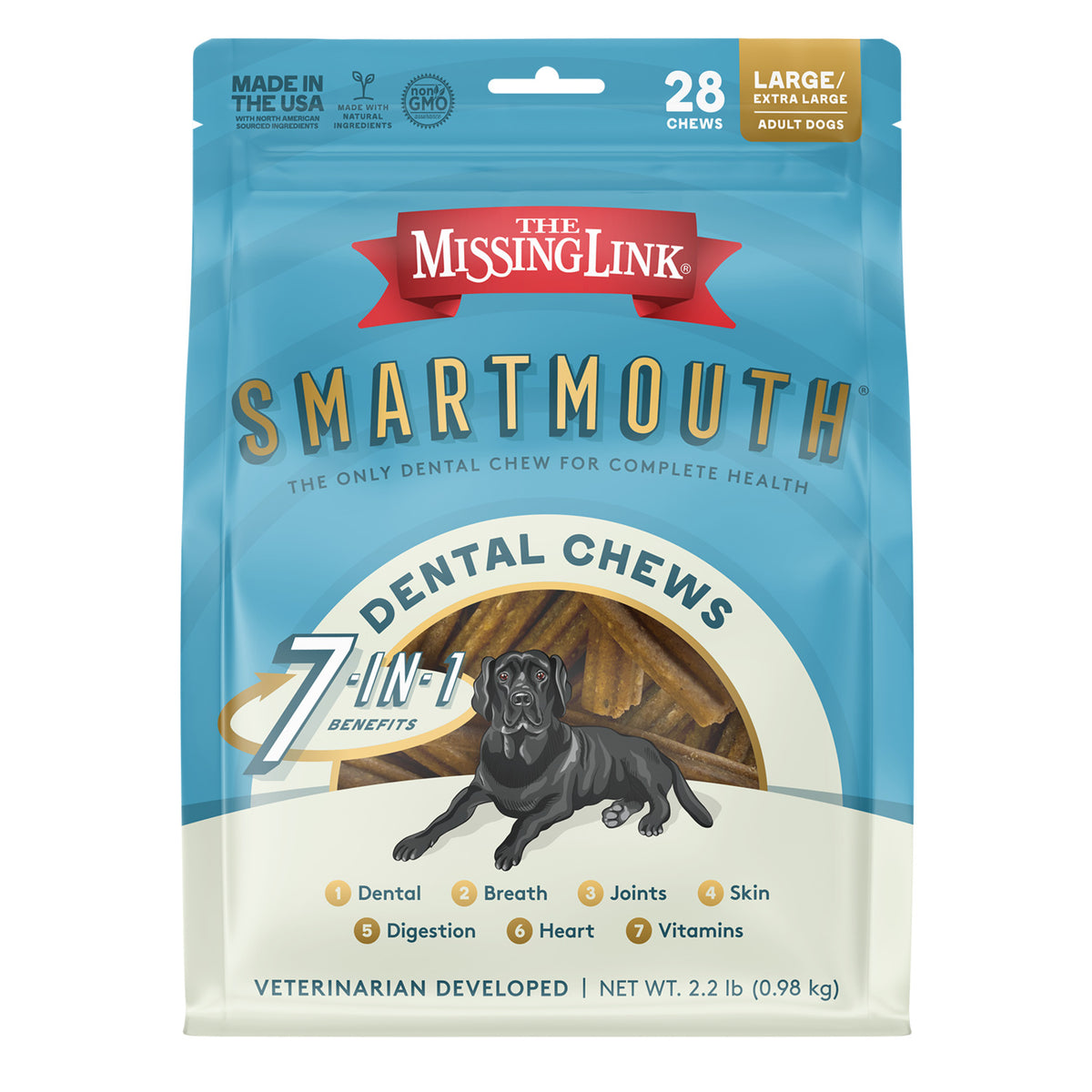 Smartmouth Dental Chew Lg/Xlg Dogs 28ct