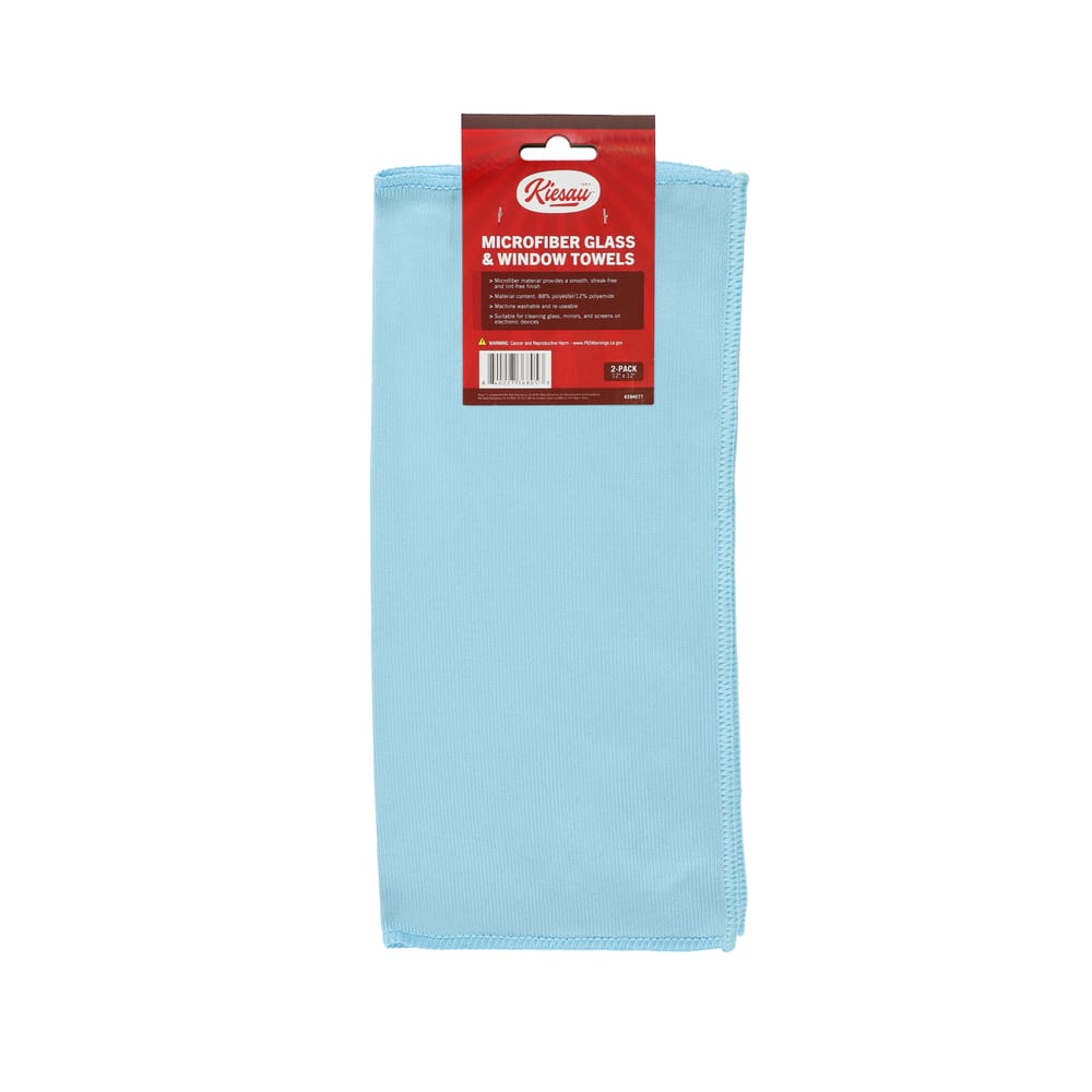 Microfiber Glass & Window Towels 2-Pack