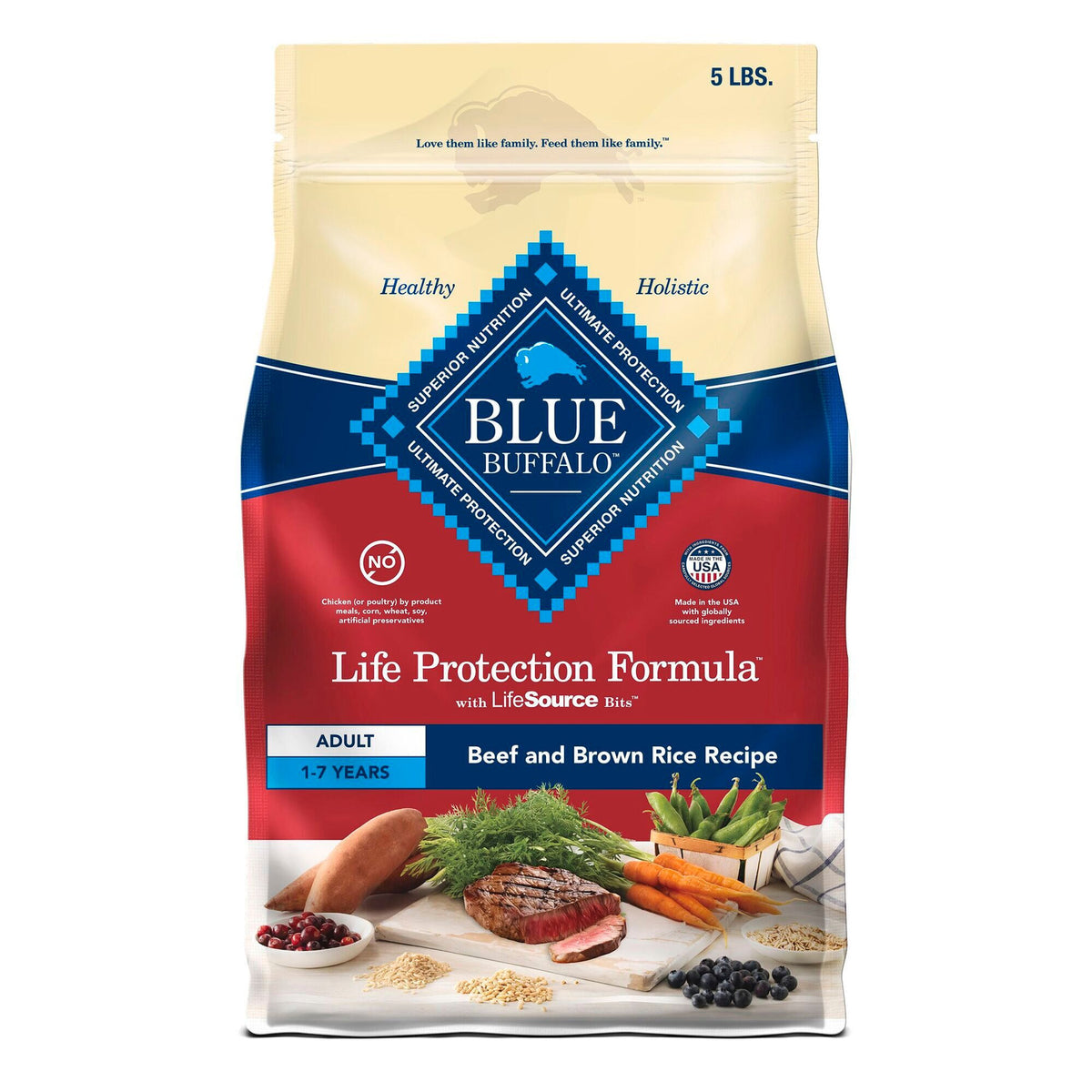 Blue Lpf Adult Dog Beef 5lb