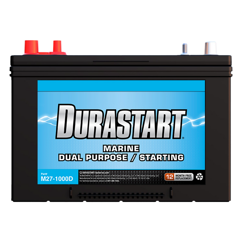 Marine Dual Purpose/Starting Battery M27-1000D