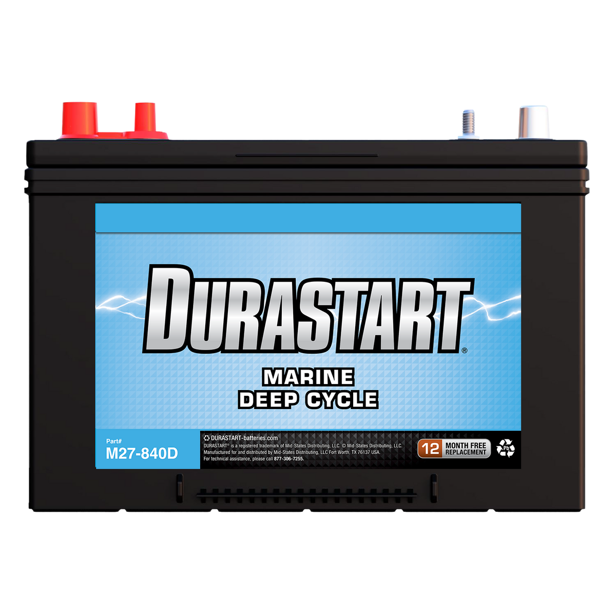 Marine Deep Cycle Battery M27-840D