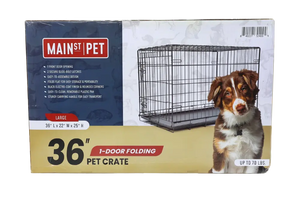 Main St. Pet™ 36" 1-Door Folding Pet Crate