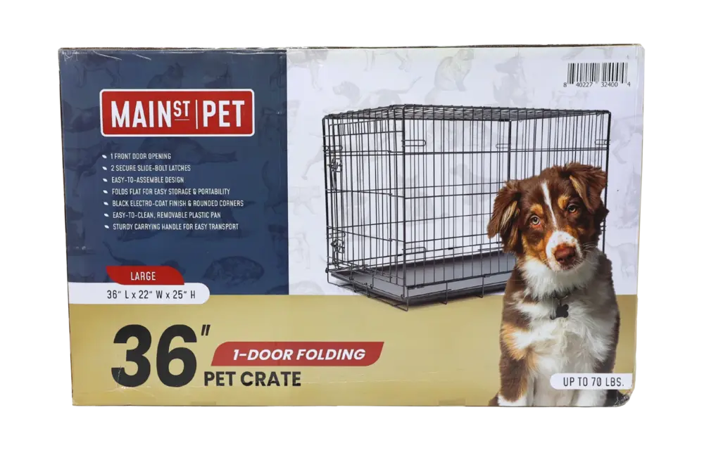Main St. Pet™ 42" 1-Door Folding Pet Crate