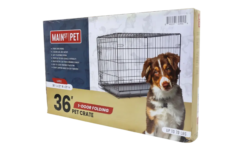 Main St. Pet™ 42" 1-Door Folding Pet Crate