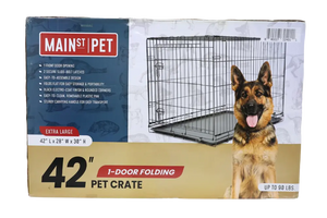 Main St. Pet™ 42" 1-Door Folding Pet Crate