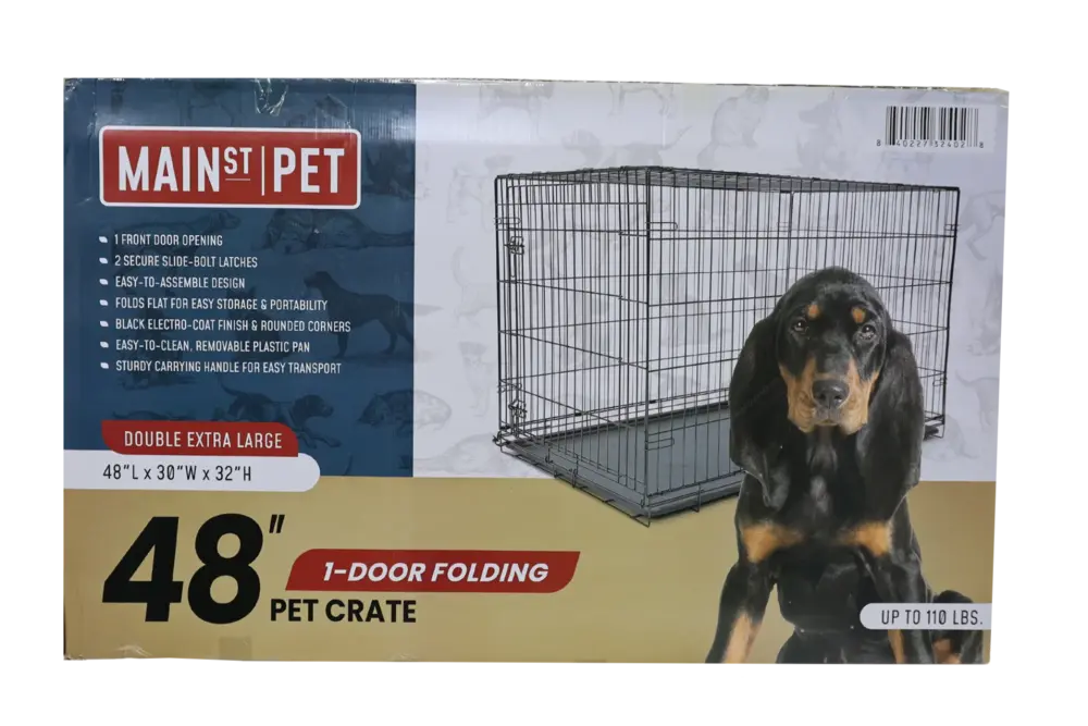Main St. Pet™ 48" 1-Door Folding Pet Crate