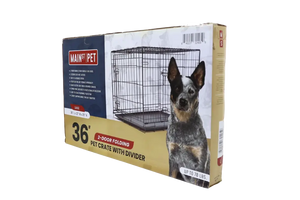 Main St. Pet™ 48" 2-Door Folding Pet Crate with Divider