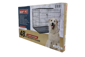 Main St. Pet™ 48" 2-Door Folding Pet Crate with Divider