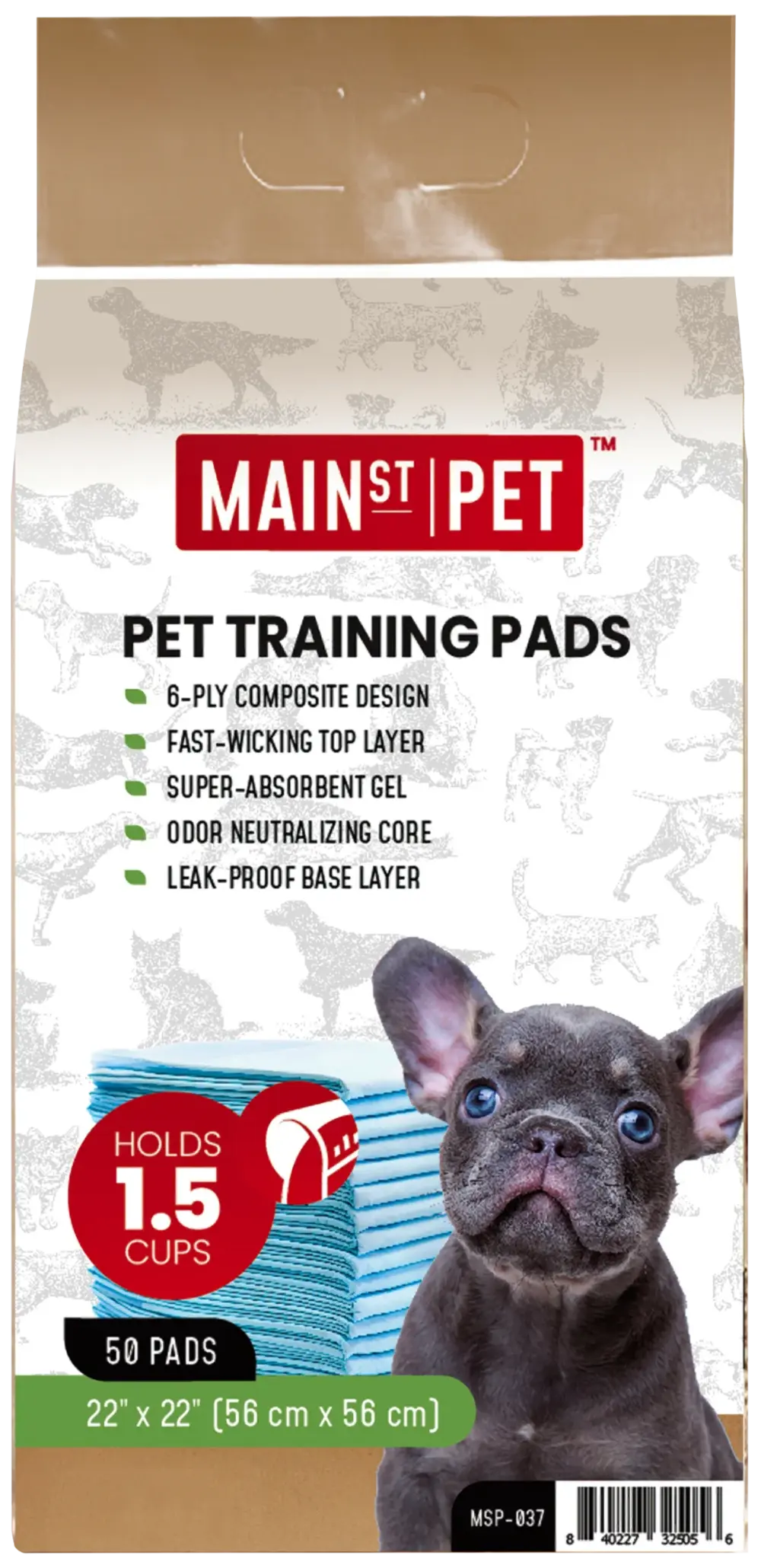 Main St. Pet™ 22" x 22" Pet Training Pads 50 Ct