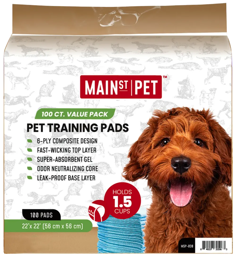 Main St. Pet™ 22" x 22" Pet Training Pads 100 Ct Value Pack