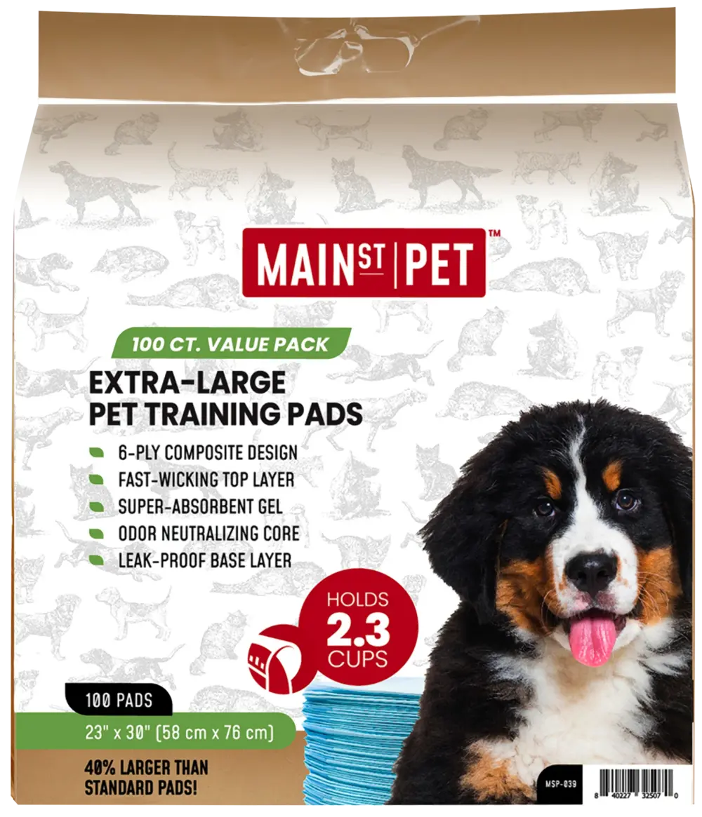 Main St. Pet™ Extra-Large 23" x 30" Pet Training Pads 100 Ct Value Pack