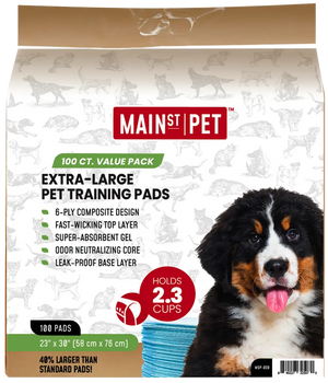 Main St. Pet™ Extra-Large 23" x 30" Pet Training Pads 100 Ct Value Pack