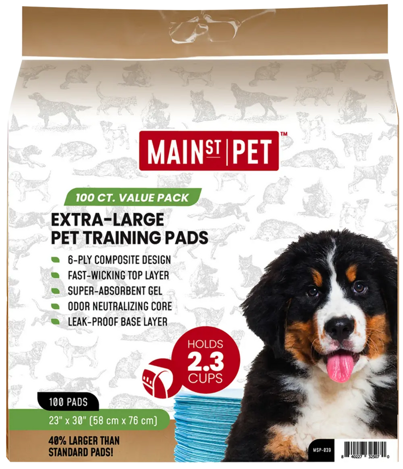 Main St. Pet™ Extra-Large 23" x 30" Pet Training Pads 100 Ct Value Pack