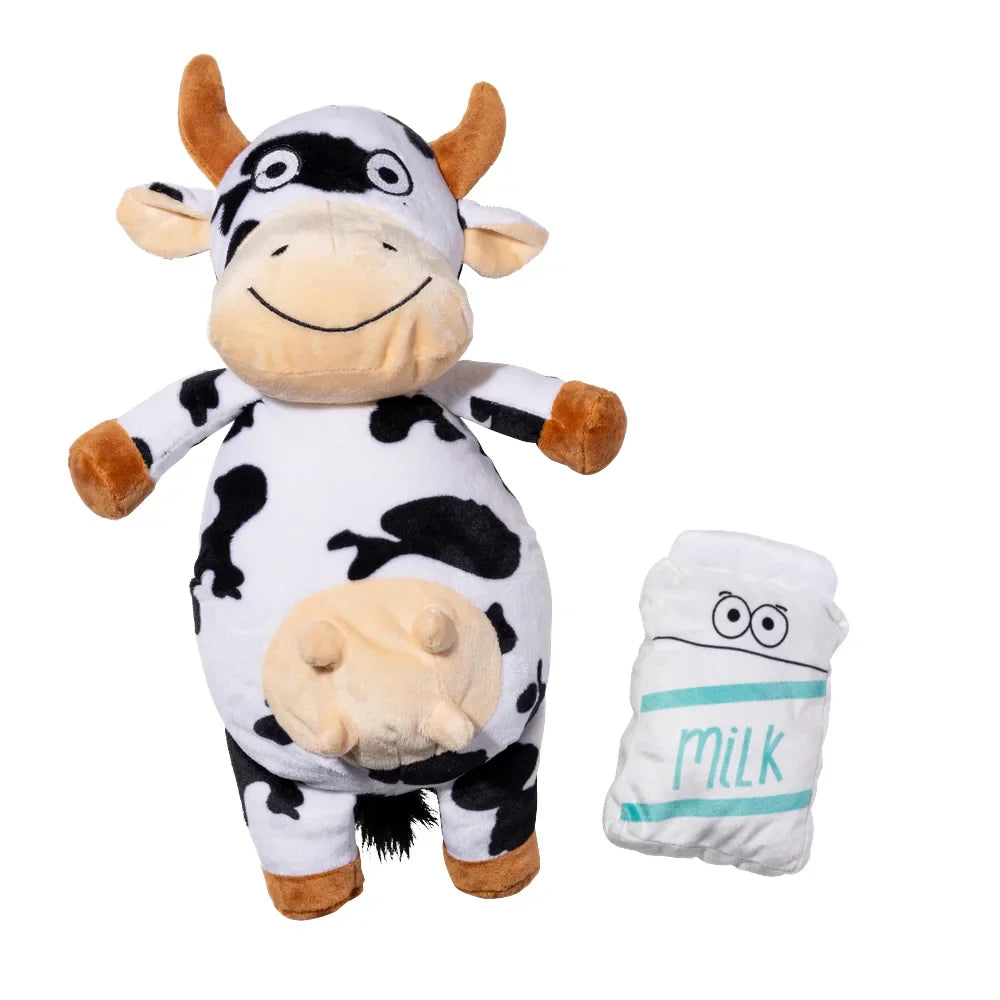 Main St. Pet™ 2-In-1 Cow & Milk Plush Dog Toy