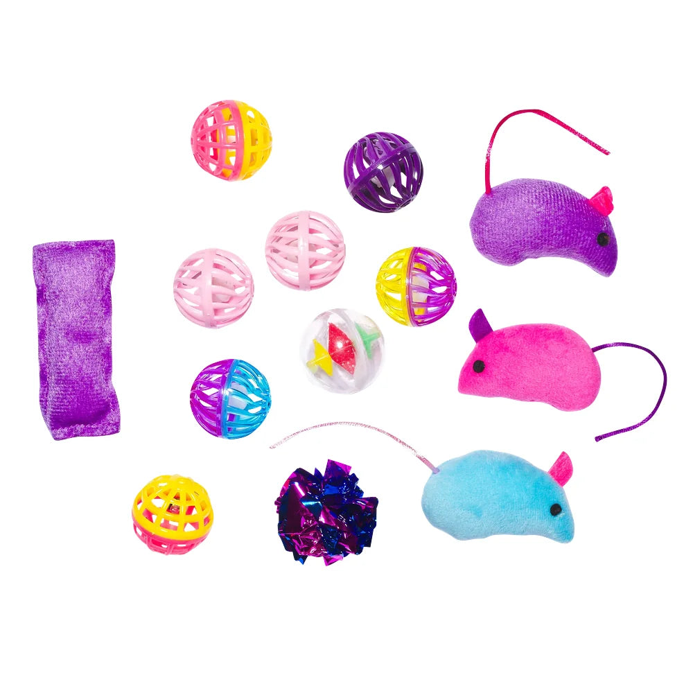 Main St. Pet™ 13-Pc Ball & Mice Variety Pack Cat Toys