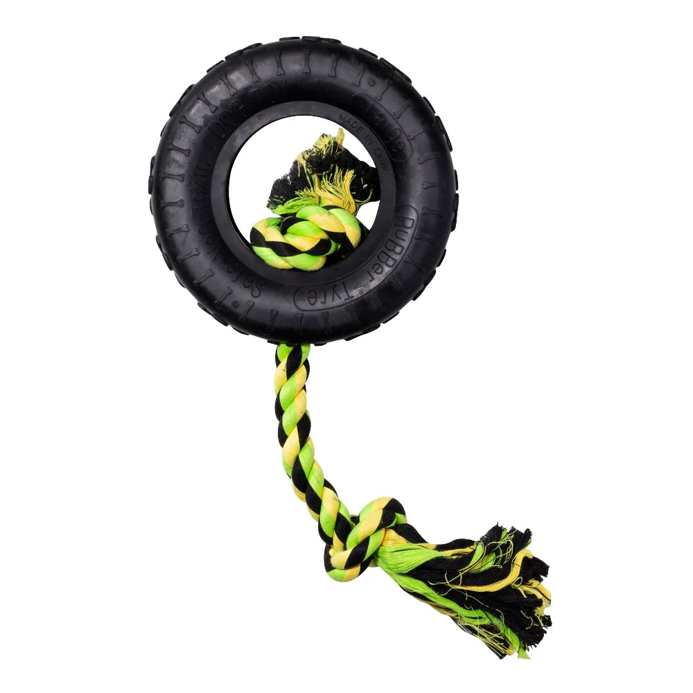Main St. Pet™ 14" Tire With Rope Dog Toy