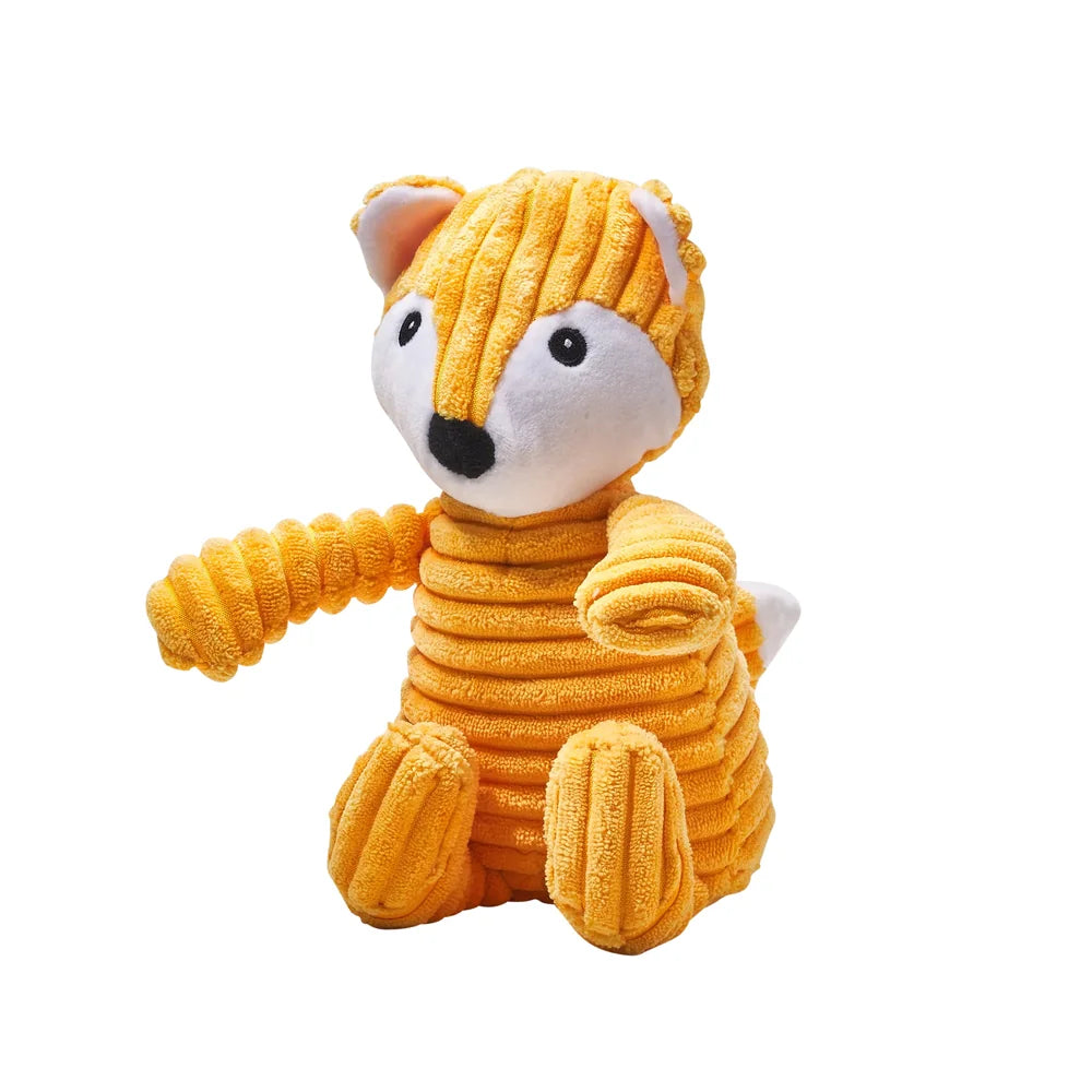 Main St. Pet™ Corduroy Fox Squeaky Dog Toy