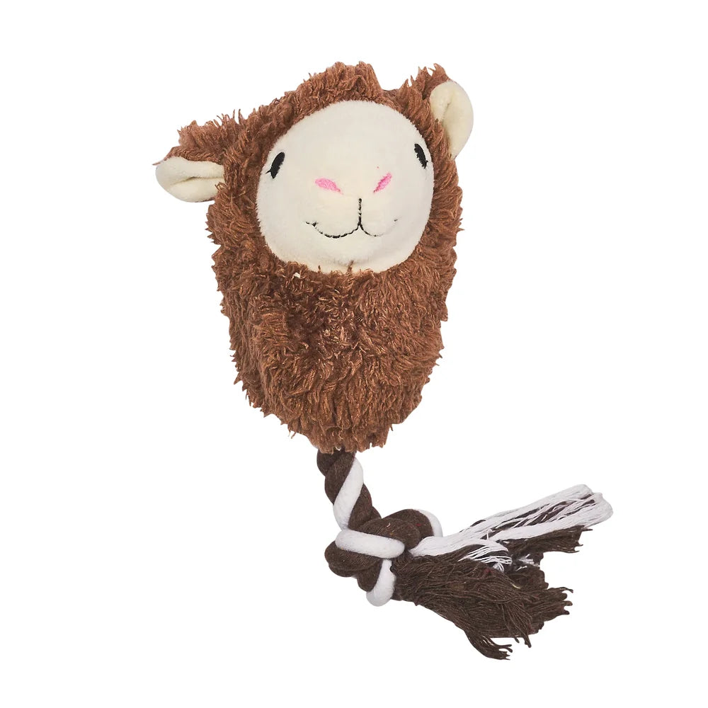 Main St. Pet™ Llama & Rope Plush Squeaky Dog Toy