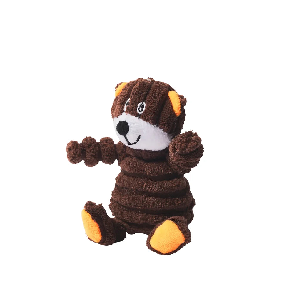 Main St. Pet™ Mini Corduroy Bear Squeaky Dog Toy