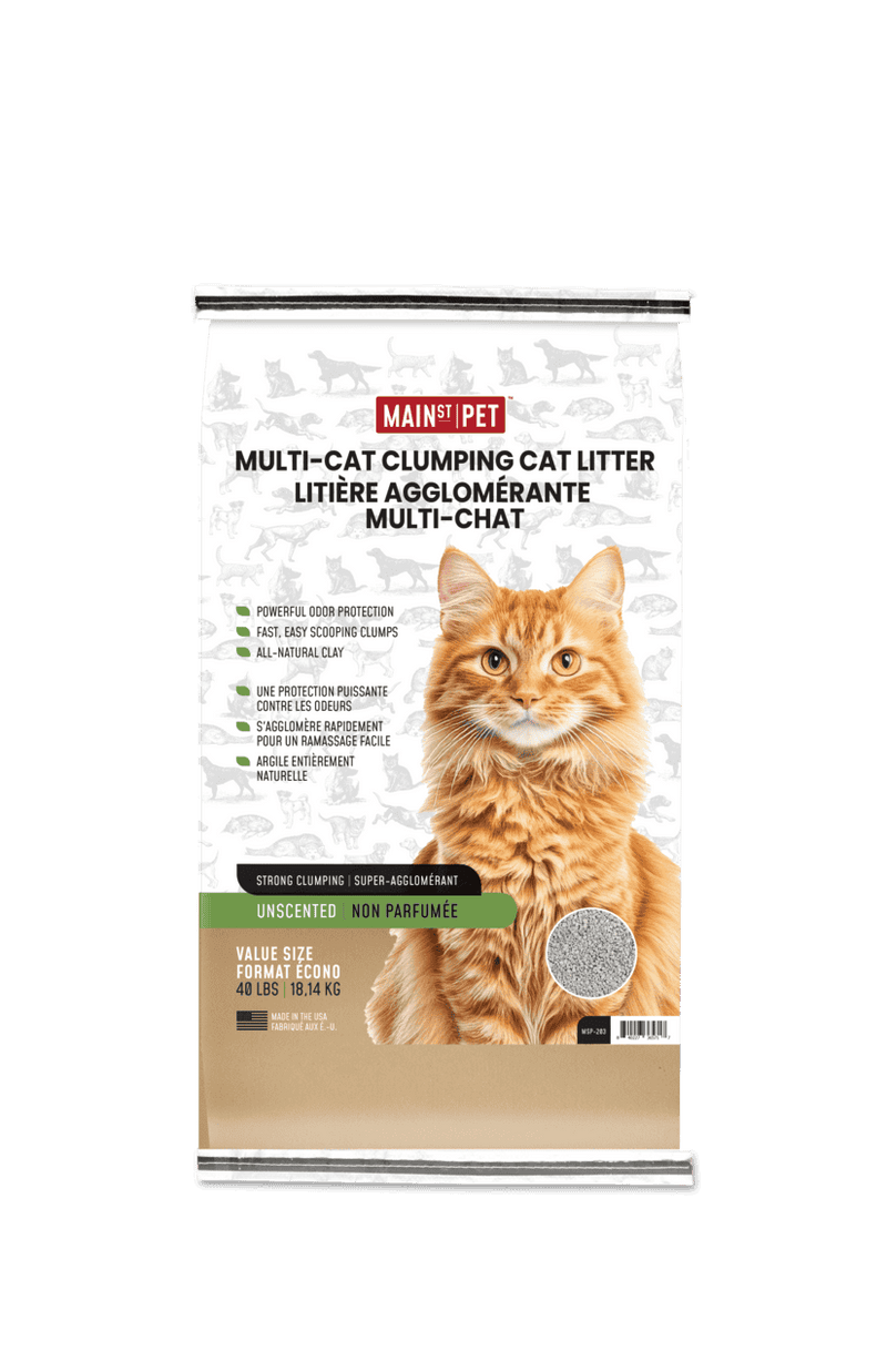 Main St. Pet™ Unscented Multi-Cat Clumping Cat Litter
