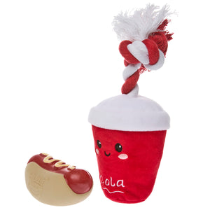 Msp Dog Toy Hotdog and Cola