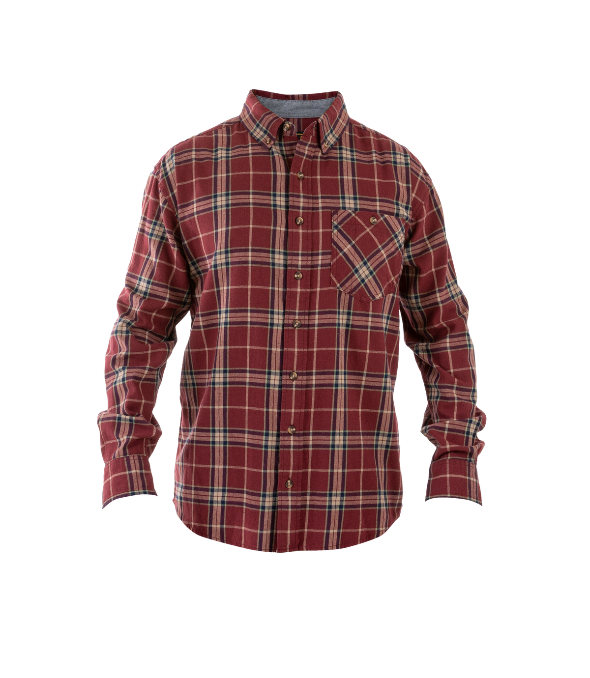 NO-11016-446 Men's Flannel Shirt Port Plaid