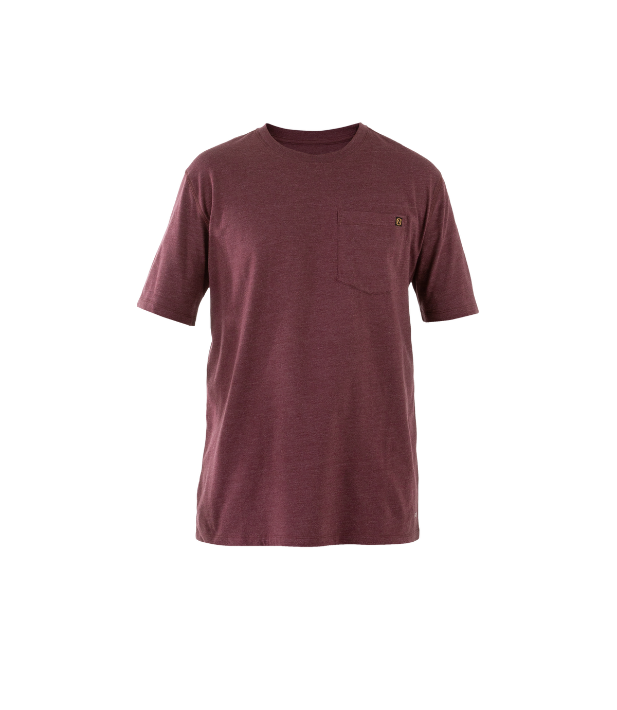 NO-12507-438 Men's Best Dang SS Pocket Tee Dark Port Heather