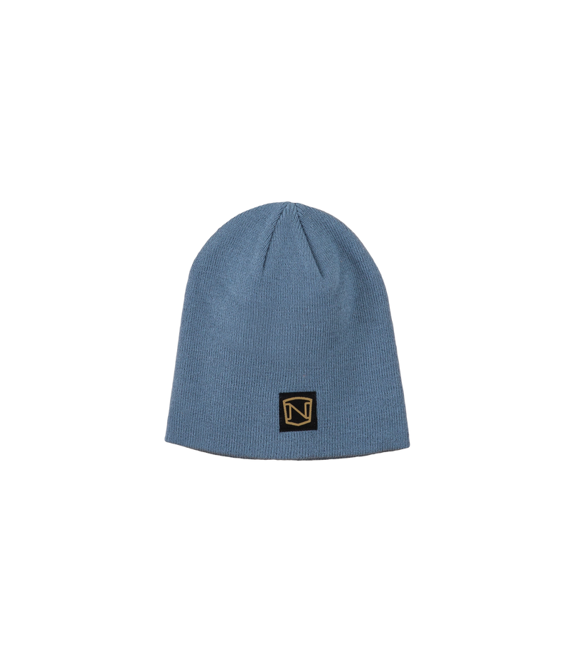 NO-19006-747 Knitted Beanie Cashmere Blue