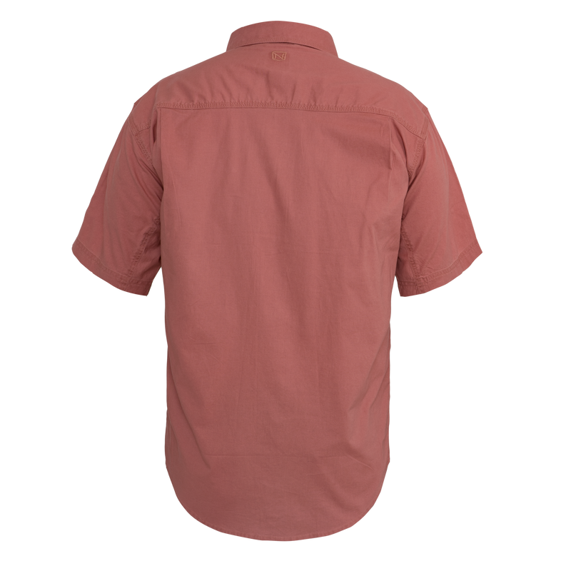 Noble_SP22_MensTops_12005 SS Weathered Work Shirt 123-Clay - Back