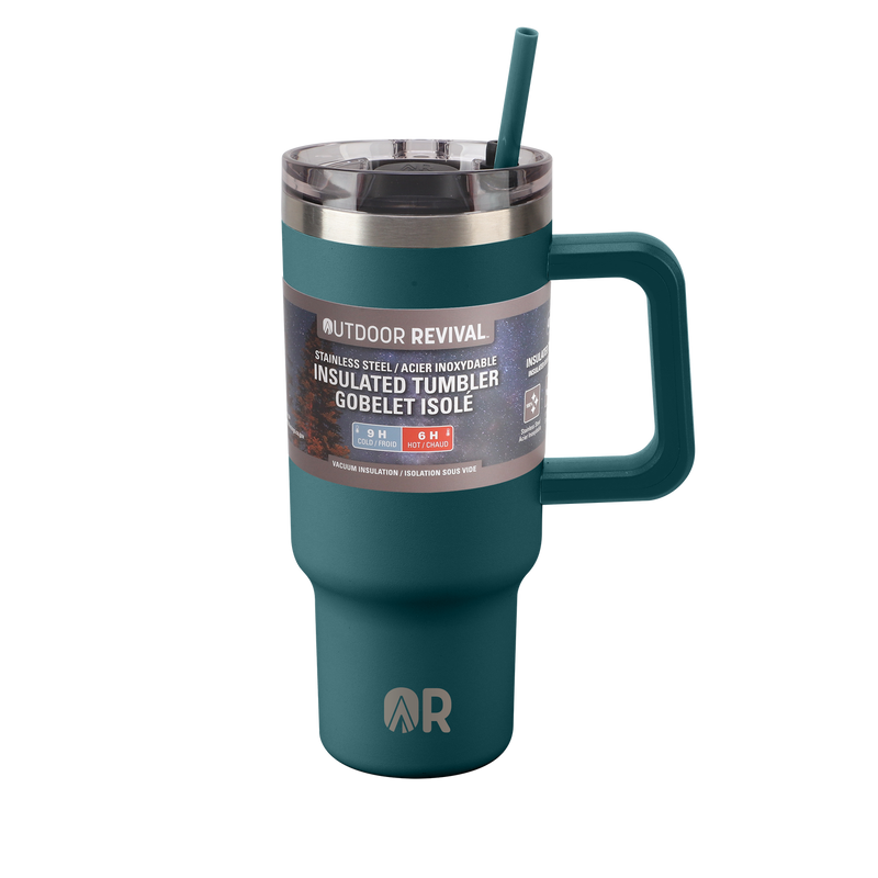 40 OZ Stainless Steel Insulated Tumbler with Handle