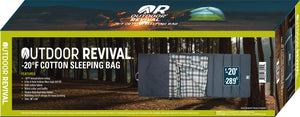 20°F Cotton Sleeping Bag - Gray