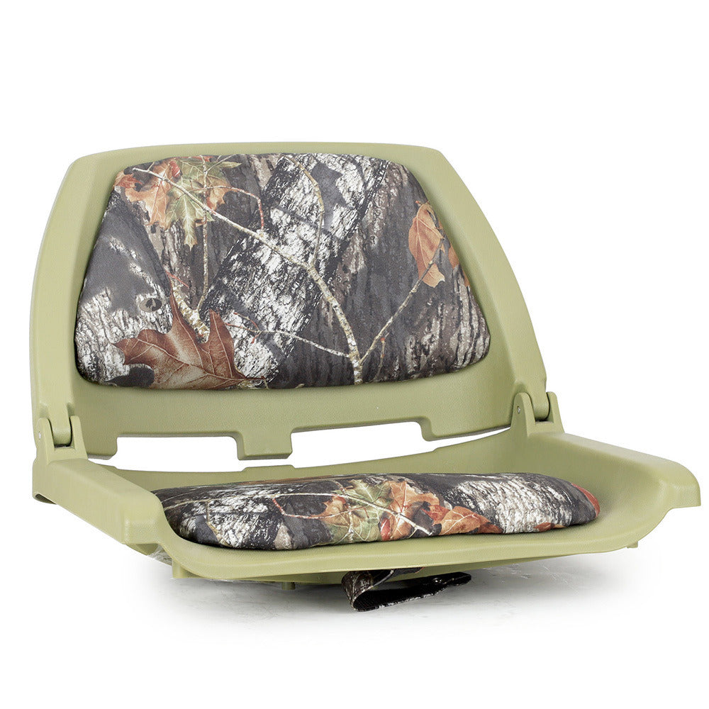 Molded Boat Seat Padded Mo Camo Folding
