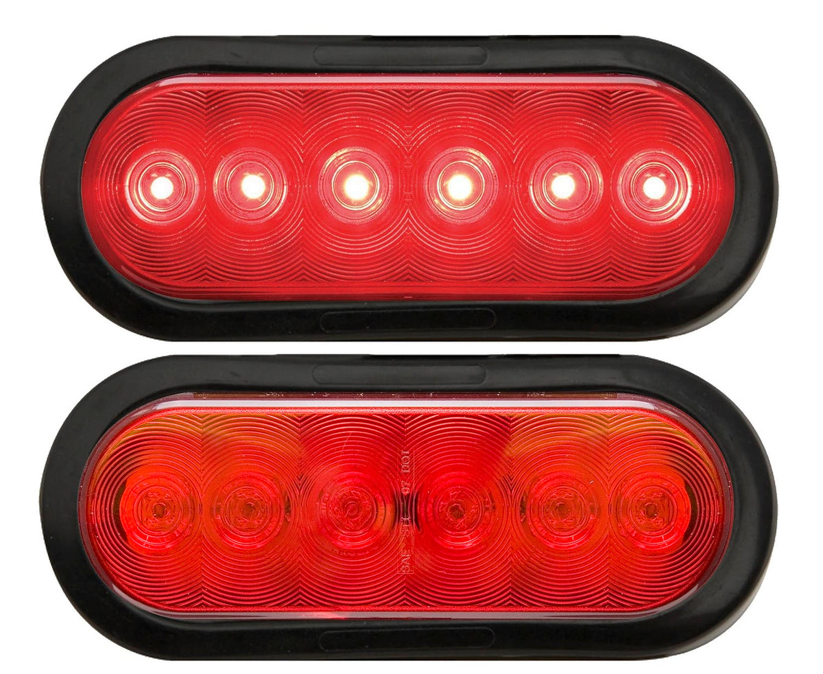 LED Fleet  6" Oval Kit W Plugs