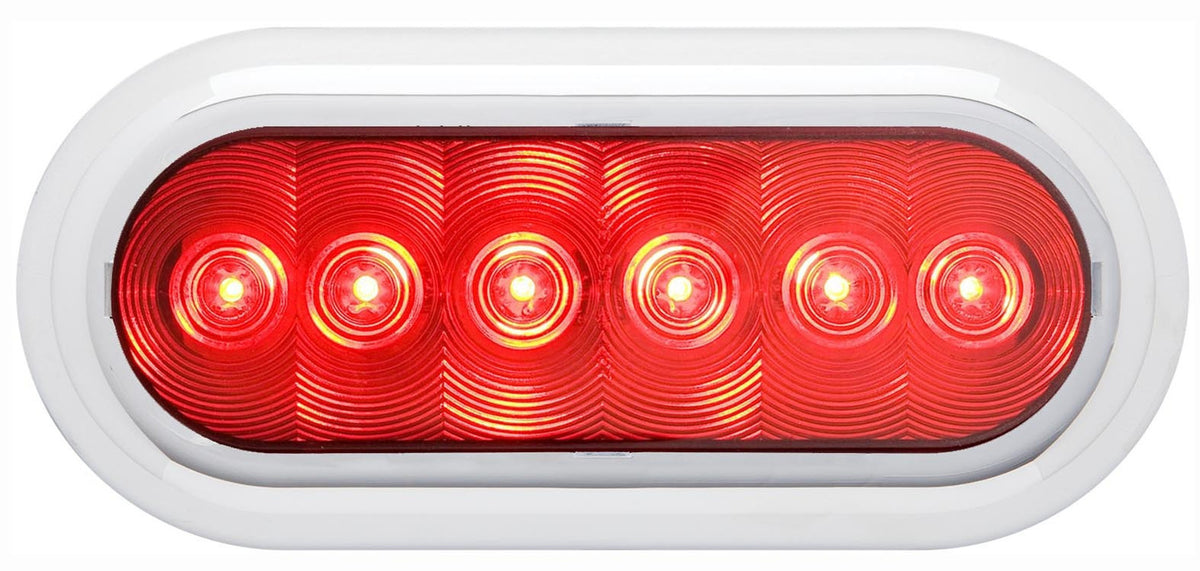 LED 6" Oval Stop/Turn Flange