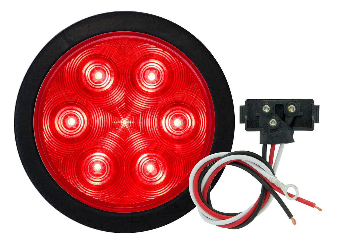 LED 4" Rd Stop/Turn W Plug