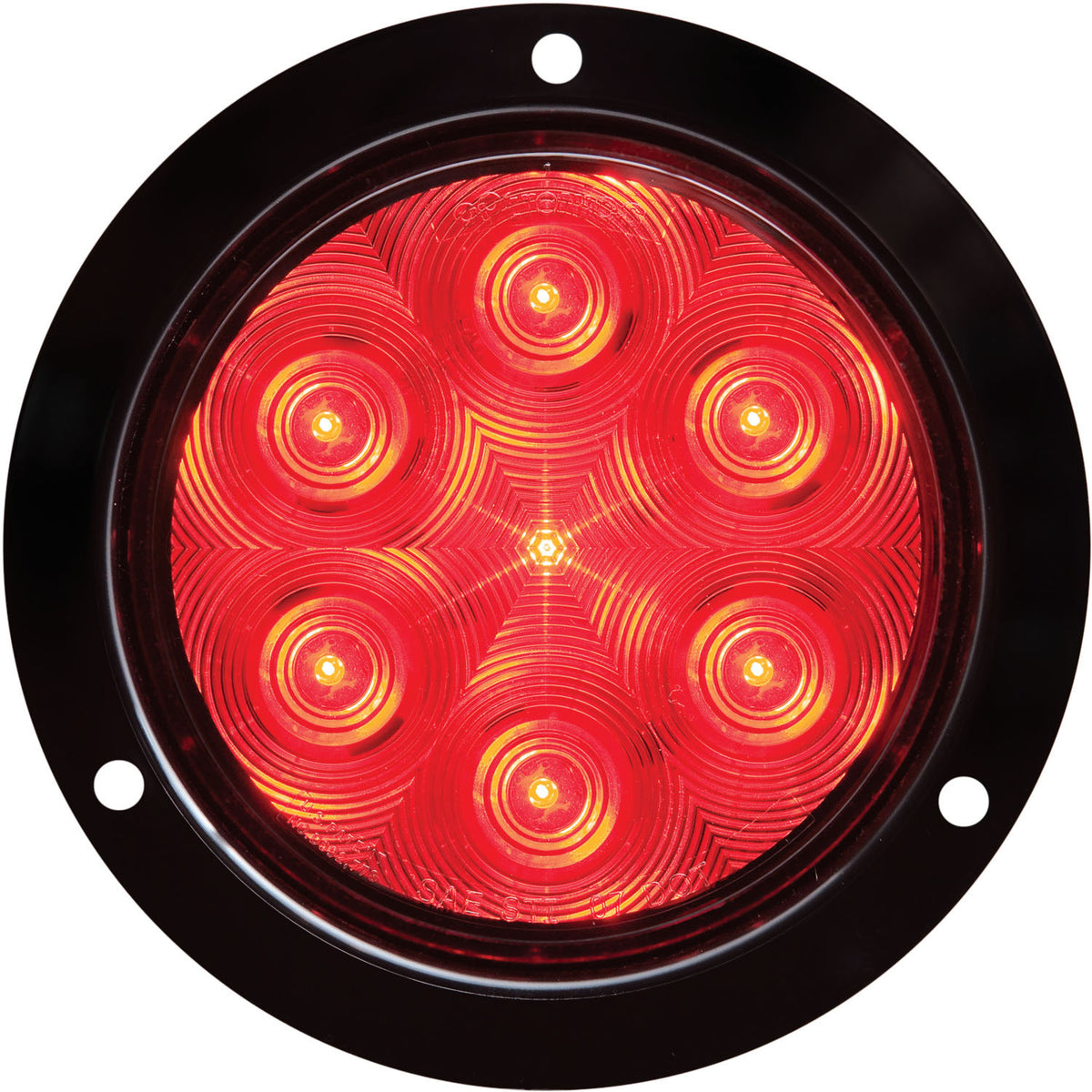 LED 4" Rd Stop/Turn Flange