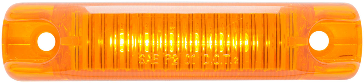 LED 4" Rect M/C Kit Amber