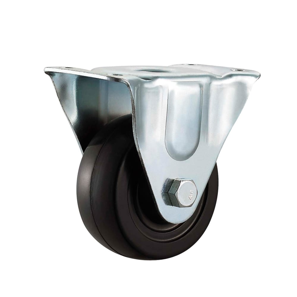 Precision Casters + Wheels™ 2" Rigid Rubber Caster